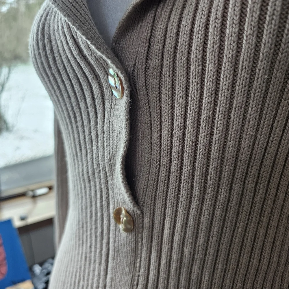 Revolve LPA Naolon Collar Mini Sweater Dress Taupe Size XS - Picture 8 of 12